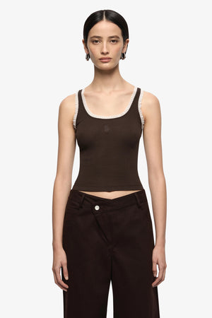 Bec + Bridge Moneta Tank | Dark Chocolate