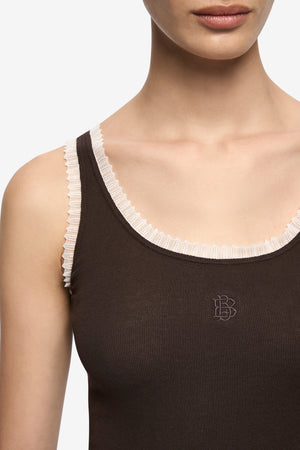 Bec + Bridge Moneta Tank | Dark Chocolate
