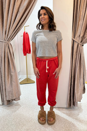 Perfect White Tee Eve Loop Terry Tee | Heather Grey