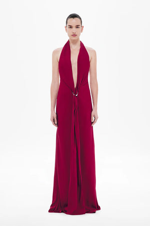 Misha The Donna Satin Dress | Jester Red