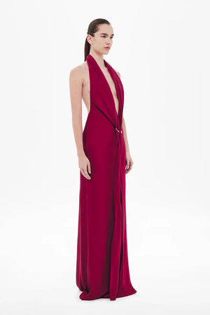 Misha The Donna Satin Dress | Jester Red