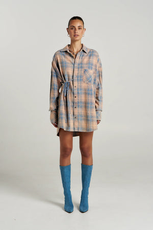 Summi Summi Pip Shirt Dress| Aperol Check