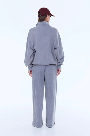 Ena Pelly Iva Jersey Polo | Dove Grey