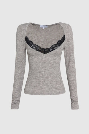 Madison The Label Pippa Top | Grey || PRE-ORDER ETA 6/06/2026