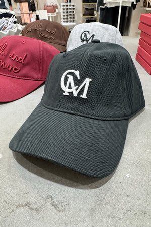 C&M Camilla & Marc Isolde Embroidered Logo Cap | Black/White