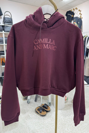C&M Camilla & Marc Odile Gaphic Hoodie | Burgandy