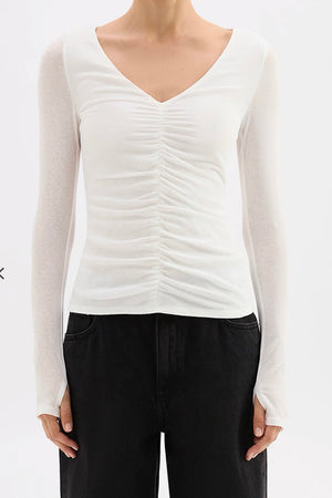 Nude Lucy Gigi Mesh Top | Salt