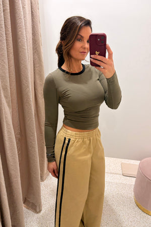 Ena Pelly Myla Wide Leg Pant | Wheat