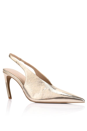 Lana Wilkinson Rochelle Slingback Heel | Champagne Gold || PRE-ORDER ETA 25/06/2026
