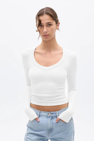 Bayse Brand Grace Long Sleeve | White || PRE_ORDER ETA 28/06/2026