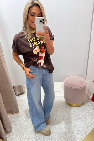 Chosen By Fifi & Annie The Cowgirl Lives Tee | Chocolate