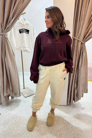 C&M Camilla & Marc Odile Gaphic Hoodie | Burgandy