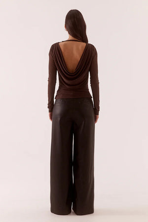 Sovere Studio Myriad Drape Top | Rum Rasin