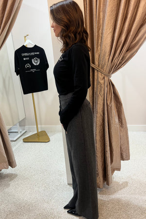 Bec + Bridge Shae Oversized Pant | Charcoal