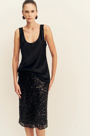 Shona Joy Everly Midi Skirt | Black