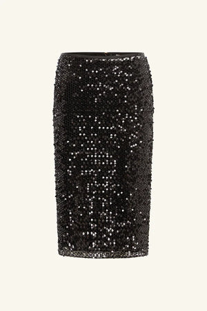 Shona Joy Everly Midi Skirt | Black