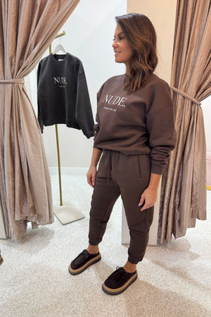 Nude Lucy Carter Classic Trackpant | Chocolate