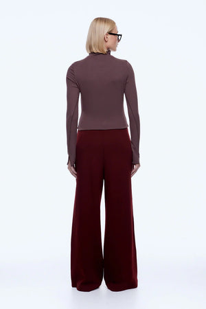 Ena Pelly Alessia Relaxed Pant | Burgandy