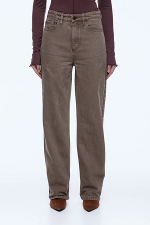 Ena Pelly Letti Straight Leg Jean | Mushroom