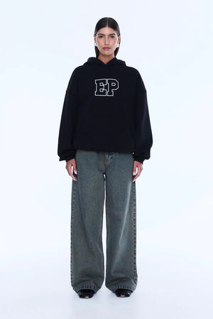 Ena Pelly Cassie Oversized Hoodie | Black