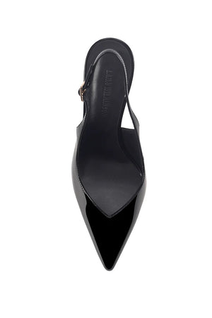 Lana Wilkinson Octava Slingback Wedge | Black Patent Leather