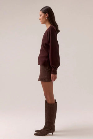 Sovere Sentment Knit Cardi | Plum