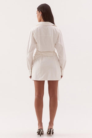 Sovere Studio Marlowe Shirt Dress | Chalk || PRE_ORDER ETA 25/07/2026