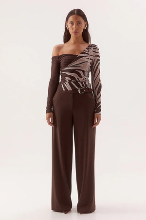 Sovere Studio Ivelle Long Sleeve Top | Espresso || PRE_ORDER ETA 25/07/2026