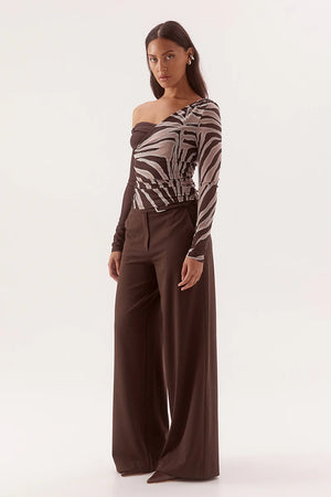 Sovere Studio Ivelle Long Sleeve Top | Espresso || PRE_ORDER ETA 25/07/2026