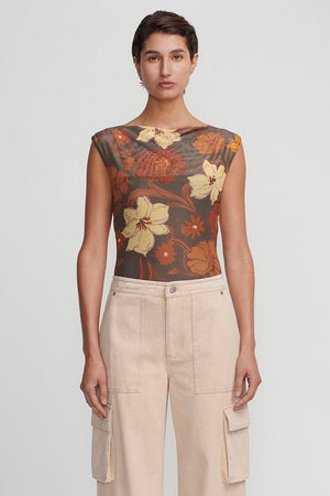 Hansen & Gretel Bertie Top | Moss Floral