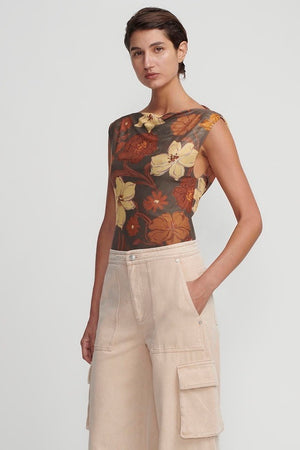 Hansen & Gretel Bertie Top | Moss Floral