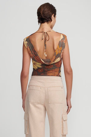 Hansen & Gretel Bertie Top | Moss Floral