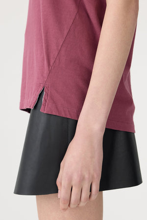 Bassike Classic T-Shirt | Faded Plum