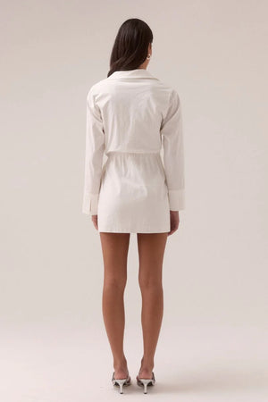 Sovere Primary Shirt Dress | Chalk