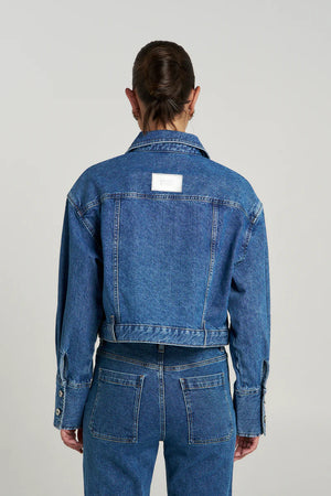 Summi Summi Soho Cropped Denim Jacket | Bleu