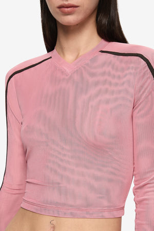 Bec + Bridge Alyna Long Sleeve Top | Blush/Chocolate