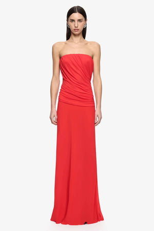 Bec + Bridge Xanithis Strapless Maxi Dress | Flame