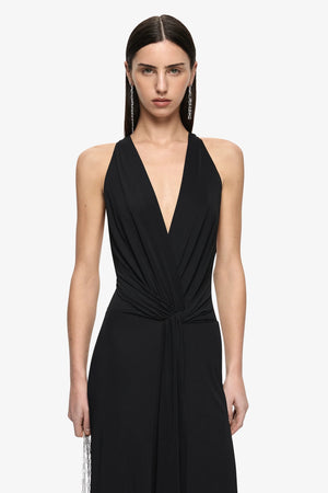 Bec + Bridge Thalia V Maxi Dress | Black