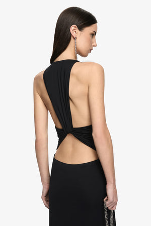 Bec + Bridge Thalia V Maxi Dress | Black