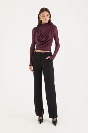Madison The Label Grace Top | Aubergine
