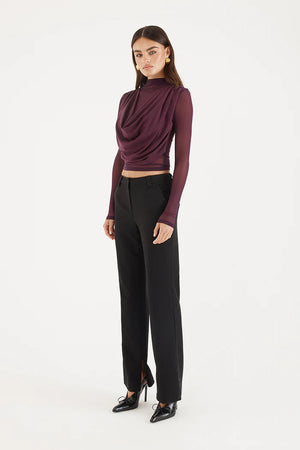 Madison The Label Grace Top | Aubergine