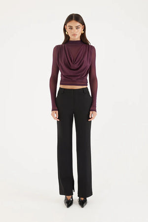 Madison The Label Grace Top | Aubergine