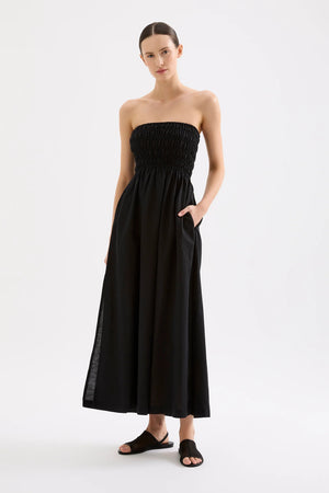 Nude Lucy Zuri Tencel Maxi Dress | Black