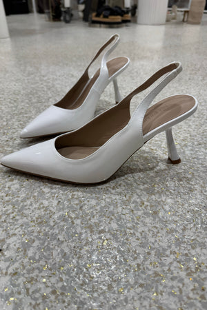 Lana Wilkinson Celeste Heel | White Patent