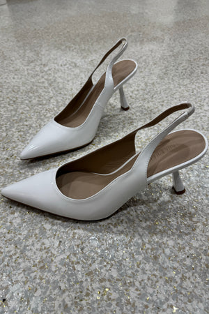 Lana Wilkinson Celeste Heel | White Patent
