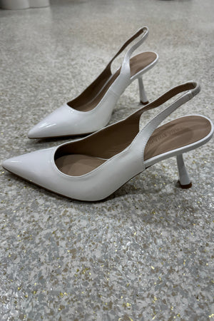 Lana Wilkinson Celeste Heel | White Patent