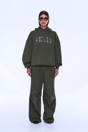 Ena Pelly Cassie Oversized Hoodie | Washed Olive