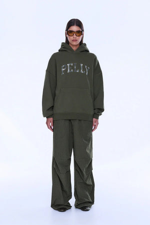 Ena Pelly Cassie Oversized Hoodie | Washed Olive