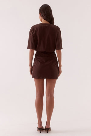 Sovere Studio Izel Tee Dress | Bitter Chocolate
