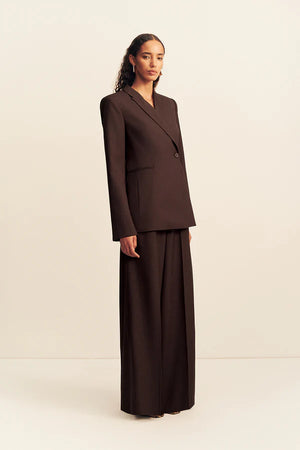 Shona Joy Asher Double Breasted Blazer | Ristretto